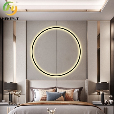 寝室の頭板の居間の背景のための現代簡単なLEDリング壁ランプ