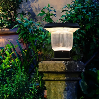 ソーラー防水シリンダーヘッド 家用 ビラ 壁 庭園 ライト 庭園 フェンス ライト