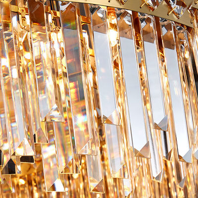 現代贅沢な水晶シャンデリアの現代的な同じ高さの台紙の天井灯の据え付け品の雨滴現代様式ライトCADレイアウト