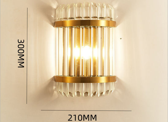 240V棒装飾Dia 210mm Hright 300mm/500mmの水晶の壁ランプ