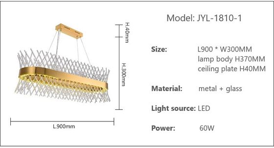 K9明確な水晶棒雨滴のシャンデリアの現代贅沢な水晶の同じ高さの台紙の長方形の島LEDの照明設備