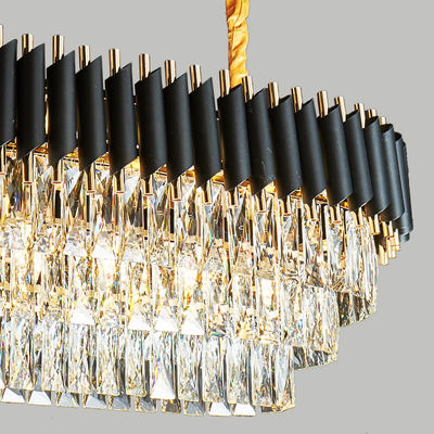 懸濁液の照明器具のポストモダンの水晶金の吊り下げ式の贅沢な水晶の吊り下げ式のリチウムの据え付け品の雨滴のManggicの金色Moder