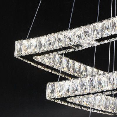 居間のための4000k LED水晶Chromeの現代吊り下げ式ライト