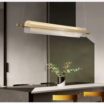 アーチ形にされたLEDの金砂ハードウェア ペンキ+アクリルの現代吊り下げ式ライト