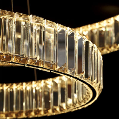 チタニウムの金の水晶の現代ペンダント ライト265v住宅の反腐食
