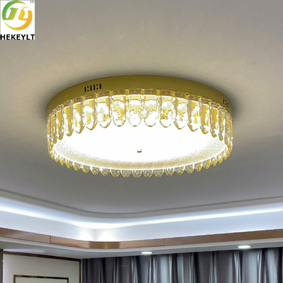 装飾的な豪華な現代水晶LEDの天井灯の居間