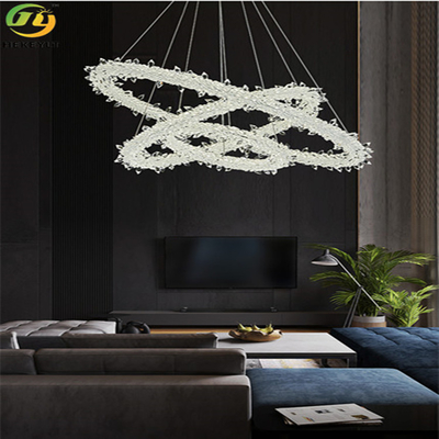 家/ホテル/ショールームのための現代ストリップの水晶吊り下げ式ライト