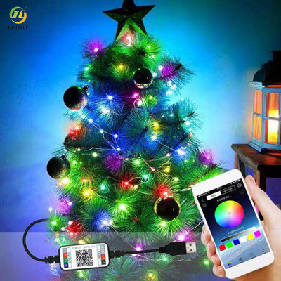 RGBのクリスマスのためのロープを変える屋外の防水ひもの豆電球LEDライト