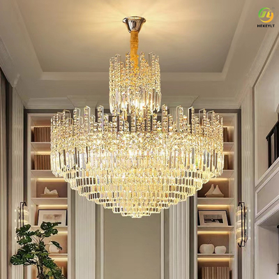 現代古典的なLEDの水晶の吊り下げ式の軽く贅沢な室内装飾