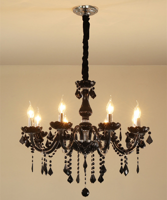 居間の寝室LED E14の水晶蝋燭のシャンデリアの贅沢な古典的な設計