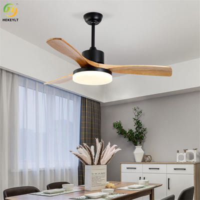 50W LEDのリモート・コントロールのスマートな木製の刃の天井に付いている扇風機ライト