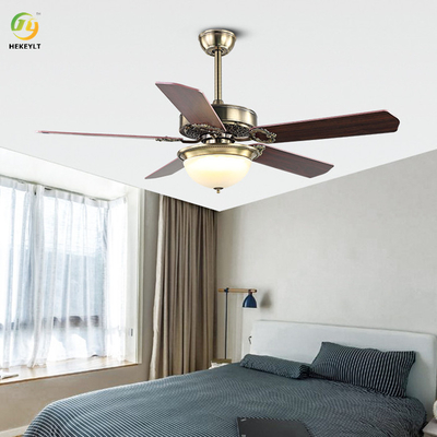 木製の刃LEDの天井に付いている扇風機ライト リモート・コントロール寝室