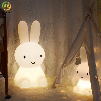 RGB Dimmableのリモート・コントロールPE材料の寝室のための白いウサギ ランプ