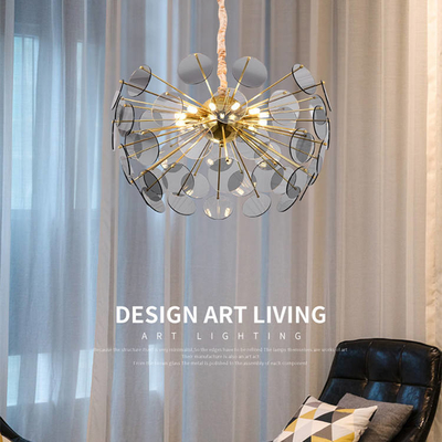 装飾的なポストの現代ガラス贅沢なクリスタル・ガラスのシャンデリアの寝室の食堂