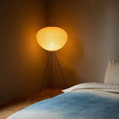 LEDの金属のアール・デコの床ランプの現代ライス ペーパーの床ランプ120cm x 53cm