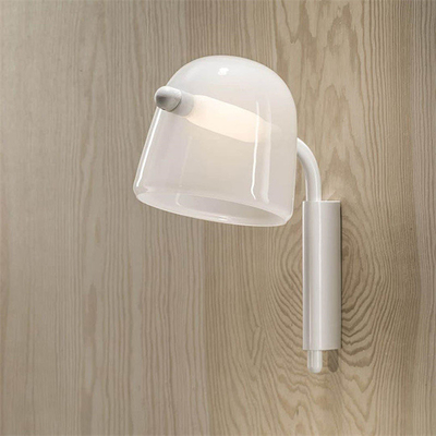 寝室の簡単なポストの現代壁ライトD20 X W28 X H35cm LEDガラス壁 ランプ