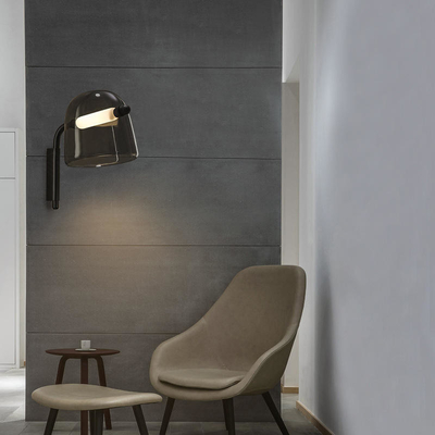 寝室の簡単なポストの現代壁ライト北欧の創造的なガラス壁 ランプ