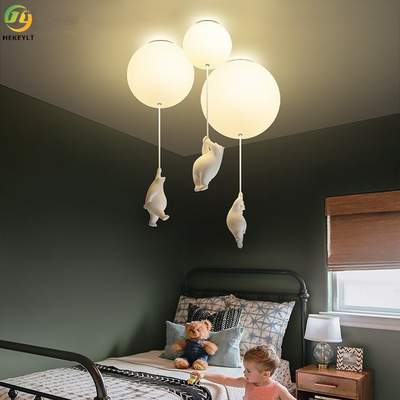 北欧の漫画くまの児童室の調査の居間のための創造的な気球の天井灯