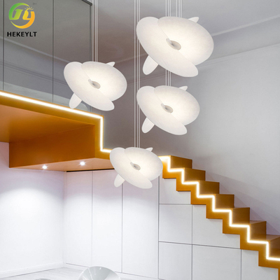 絹人格中二階の別荘のアパートの二重階段のための創造的な芸術のシャンデリア ランプは空を選ぶ