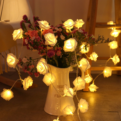 ローズ ランプのひもLEDのクリスマスの休日の誕生日の結婚式の装飾ライトひも