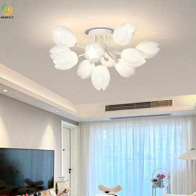 設計感覚の居間の寝室のためのフランスのクリーム色のチューリップG9の天井灯