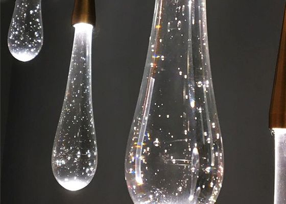 LED水低下の創造的なレストラン棒のための現代水晶低下ランプ
