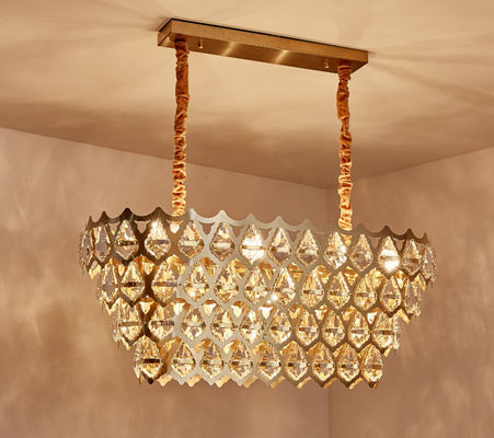 水晶Dimmableの温度の調節可能な天井灯のフラッシュ台紙現代現代的な贅沢なLEDのシャンデリアLampfor