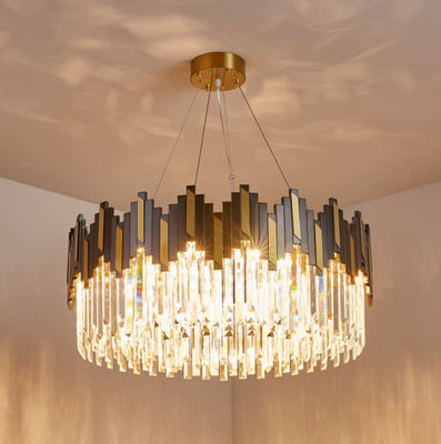 現代贅沢な水晶シャンデリアの現代的な同じ高さの台紙の天井灯の据え付け品の雨滴の正方形のシャンデリアの照明