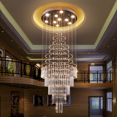 ホテルのための現代贅沢なMutiのサイズの水晶の掛かるライト