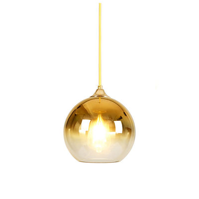 D30CMローズの金の北欧様式のガラス現代ペンダント灯