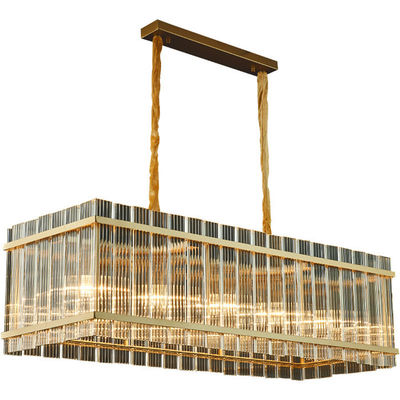 北欧のIronworkのガラス シャンデリアのポストモダンの装飾的な掛かるランプ