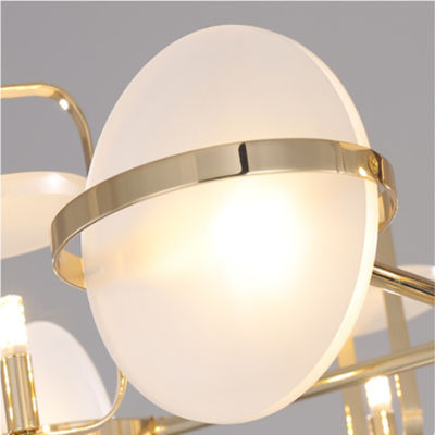 幾何学的なG9光源のポストモダンの吊り下げ式の軽い金の銅ハードウェアめっき