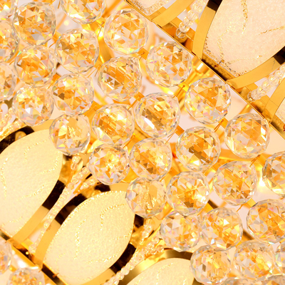金ガラスE14はクリスタル・ガラスの吊り下げ式の軽い2700k水晶の天井灯を