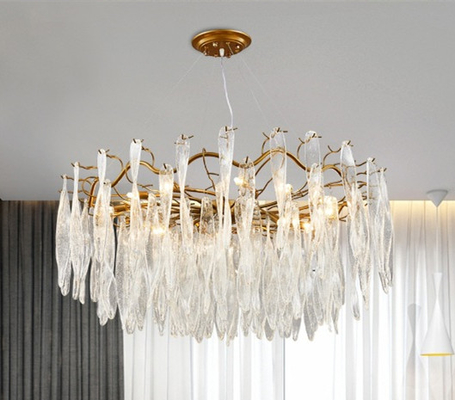 別荘部屋のための現代ヨーロッパ式の水晶吊り下げ式の天井灯