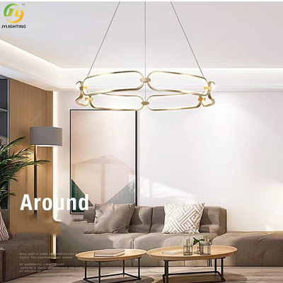 豪華なアクリルの現代吊り下げ式の軽い寝室の装飾的な掛かる天井ランプ450mm